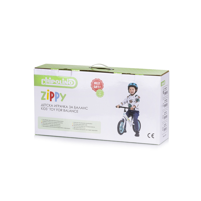 Chipolino Zippy Ποδήλατο ισορροπίας 3+ ετών πράσινο DIKZI0242GR
