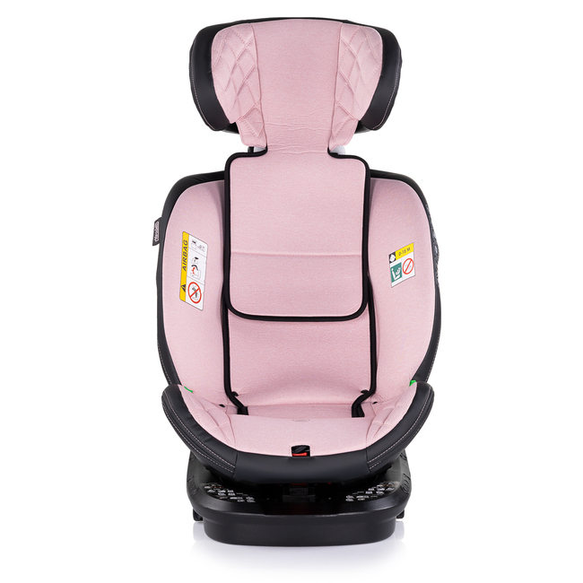 Chipolino Car seat I-SIZE 40-150 cm ISOFIX 360 "HYPNOTIC" pink marshmallow STKHYP0256PM
