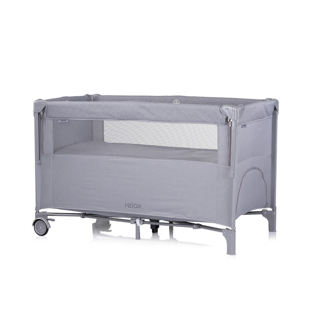Chipolino Relax Παρκοκρέβατο με ανοιγόμενη πλευρά  cloud linen KOSIRE252CL