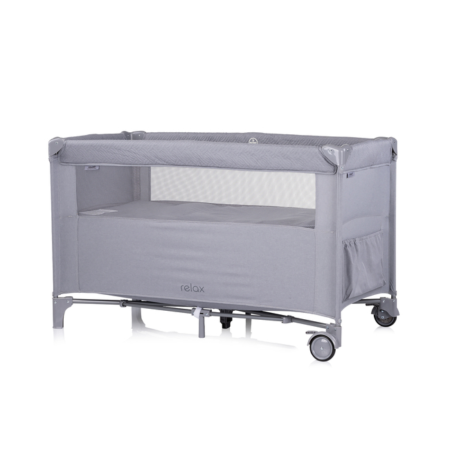 Chipolino Relax Παρκοκρέβατο με ανοιγόμενη πλευρά  cloud linen KOSIRE252CL