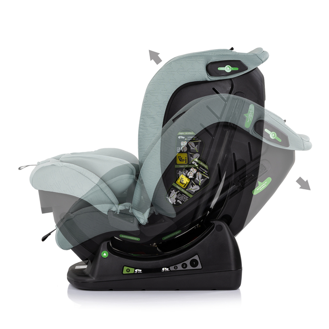 Chipolino Car seat I-SIZE 40-150 cm "AVIATO" basil STKAVT02504BA