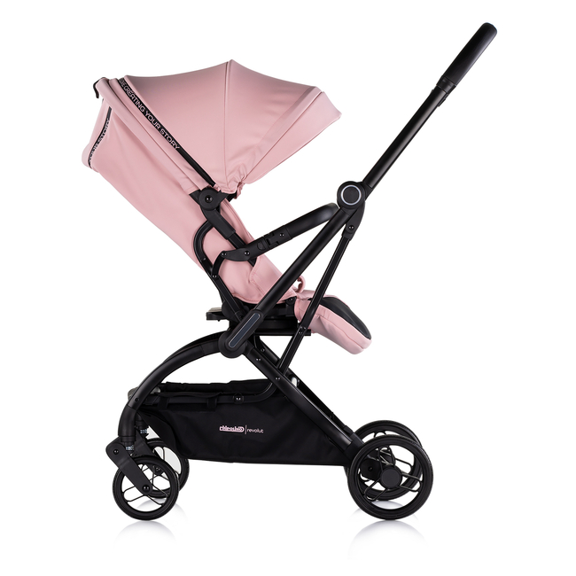 Chipolino Baby stroller 360 seat rotation "REVOLUT" pink marshmallow LKRV02506PM
