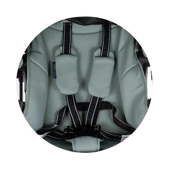 Chipolino Baby stroller 360 seat rotation "REVOLUT" basil LKRV02505BA