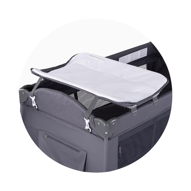 Chipolino Bella Παρκοκρέβατο 2 επιπέδων με Αξεσουάρ anthracite KOSIB0254AN