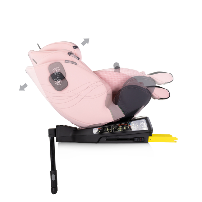 Chipolino Premium I-SIZE 40-150 cm ISOFIX 360 Περιστρεφόμενο Κάθισμα αυτοκινήτου ροζ marshmallow STKPR02505PM