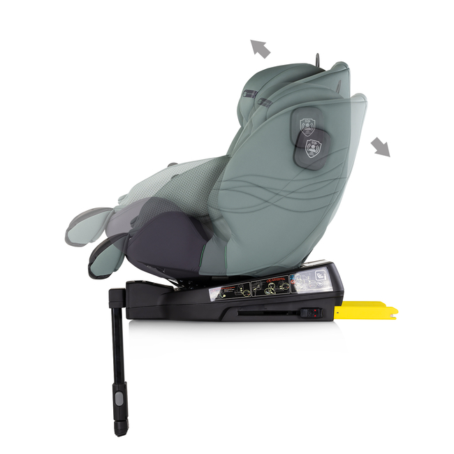 Chipolino Car seat I-SIZE 40-150 cm ISOFIX 360 "PREMIUM" basil STKPR02504BA