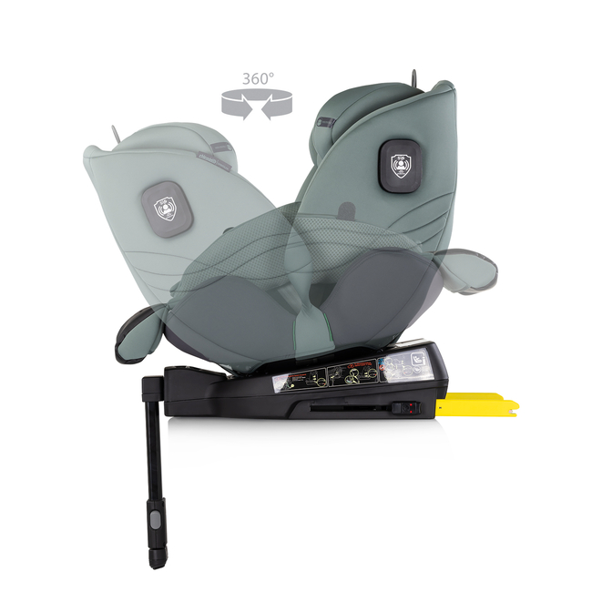 Chipolino Car seat I-SIZE 40-150 cm ISOFIX 360 "PREMIUM" basil STKPR02504BA