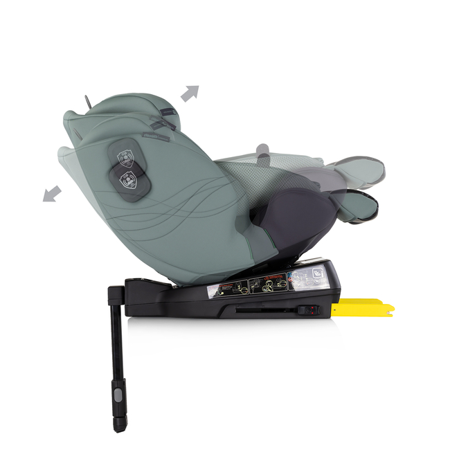 Chipolino Car seat I-SIZE 40-150 cm ISOFIX 360 "PREMIUM" basil STKPR02504BA