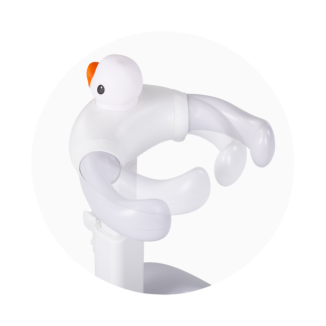 Chipolino Βάση στήριξης μπανιέρας ντους "Duck" λευκό/γκρι PSKDU0251WG