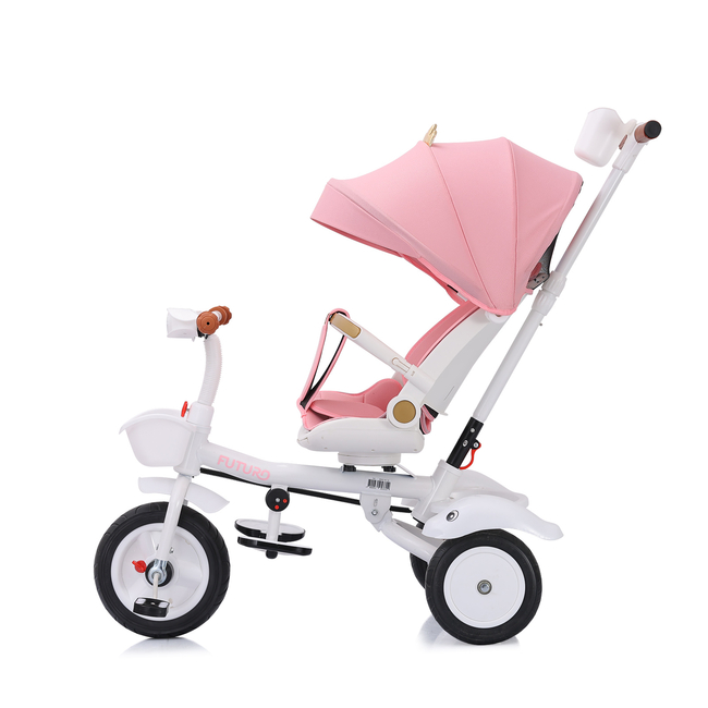 Chipolino Foldable tricycle with canopy 360 seat "Futuro" Princess TRKFU0242PR