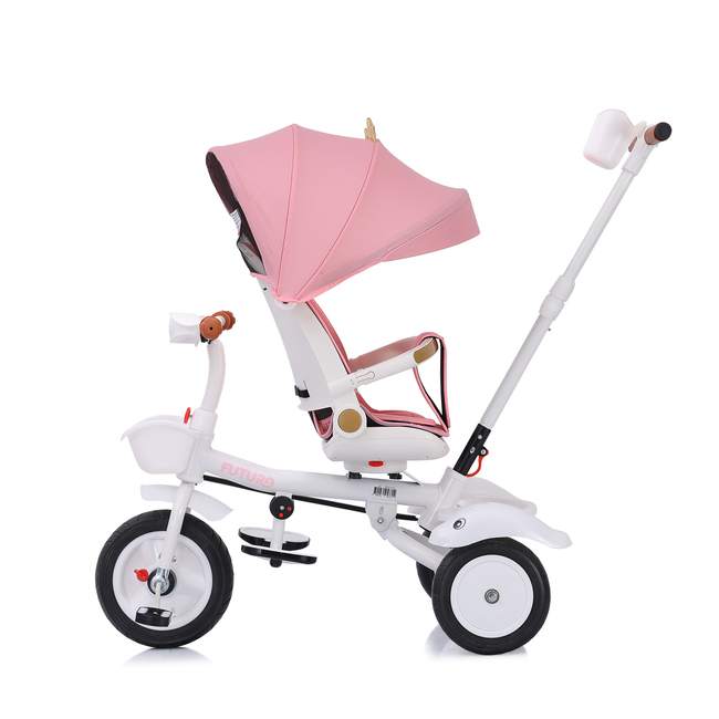 Chipolino Foldable tricycle with canopy 360 seat "Futuro" Princess TRKFU0242PR
