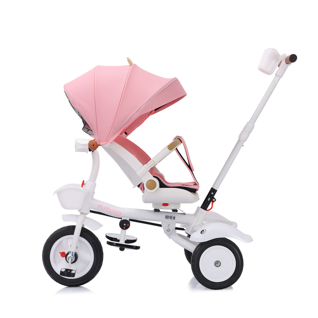 Chipolino Foldable tricycle with canopy 360 seat "Futuro" Princess TRKFU0242PR