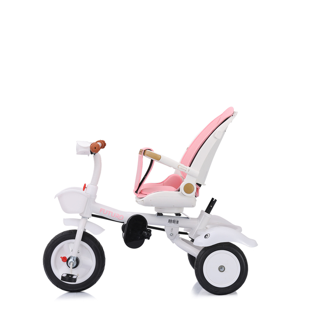 Chipolino Foldable tricycle with canopy 360 seat "Futuro" Princess TRKFU0242PR