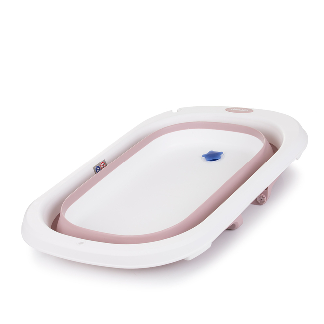 Chipolino Folding bathtub Isla with bath net (81 cm) - pink VKISL0242PI