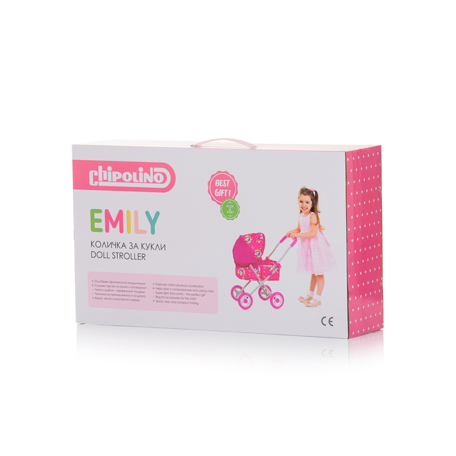 Chipolino Doll stroller "Emily" unicorns KZKEL02403UN