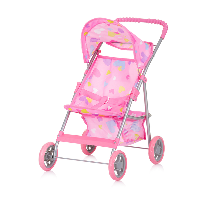 Chipolino Doll stroller "Alice" hearts KZKAL02403HE