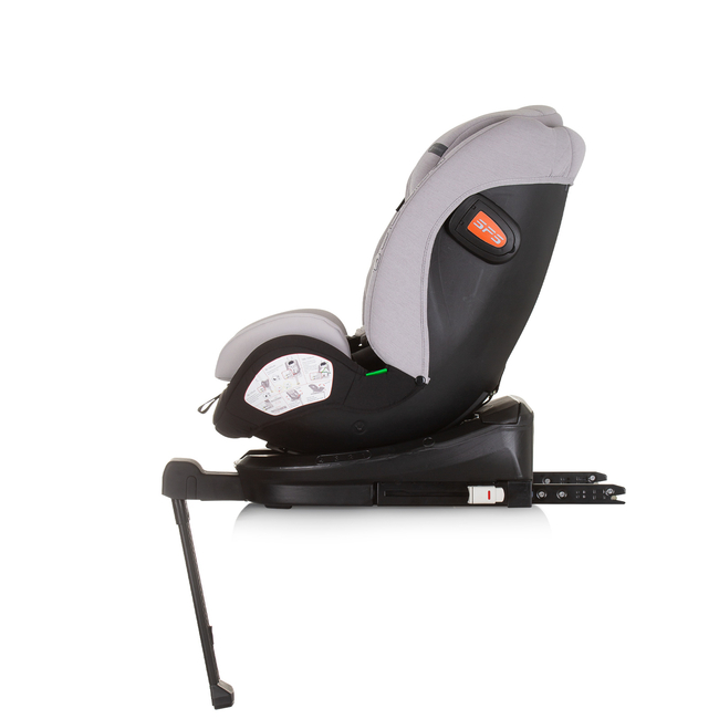Chipolino Car seat I-SIZE 40-150 cm ISOFIX 360 "TOURINO" ash grey STKTRN02404AS