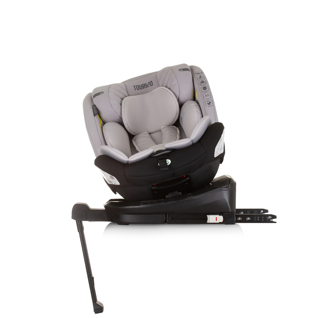Chipolino Car seat I-SIZE 40-150 cm ISOFIX 360 "TOURINO" ash grey STKTRN02404AS