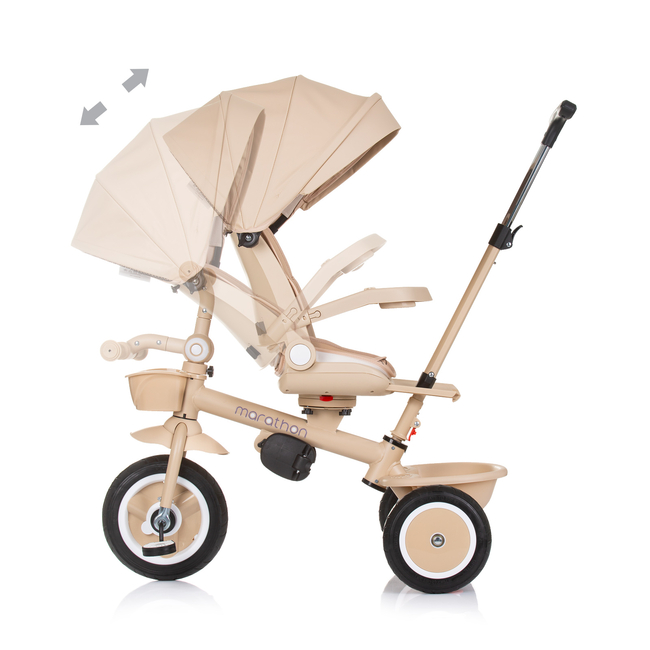 Chipolino Tricycle with canopy "Marathon" macadamia TRKMRT02405MA