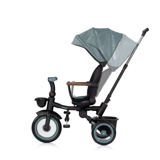 Chipolino Foldable tricycle with canopy "Urban" basil TRKUB02504BA