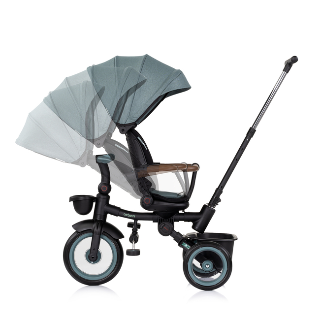 Chipolino Foldable tricycle with canopy "Urban" basil TRKUB02504BA
