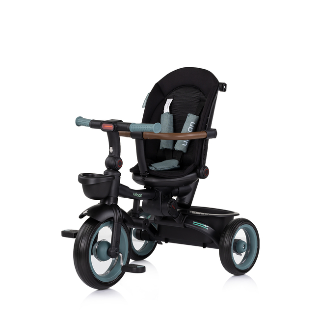Chipolino Foldable tricycle with canopy "Urban" basil TRKUB02504BA