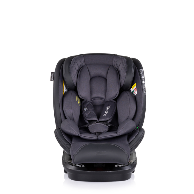 Chipolino Car seat I-SIZE 40-150 cm ISOFIX 360 "HYPNOTIC" anthracite STKHYP0253AN
