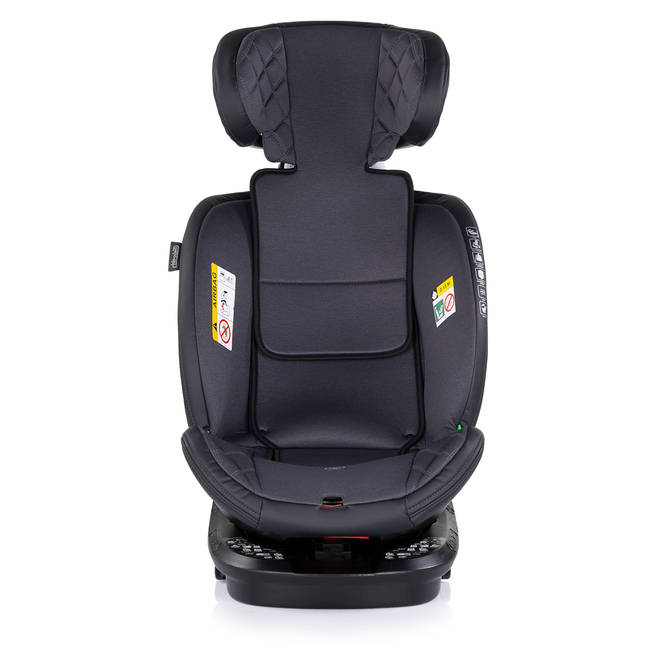 Chipolino Car seat I-SIZE 40-150 cm ISOFIX 360 "HYPNOTIC" anthracite STKHYP0253AN