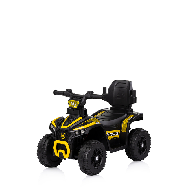 Chipolino Ride on car with handle "ATV" yellow ROCATVH02502YE