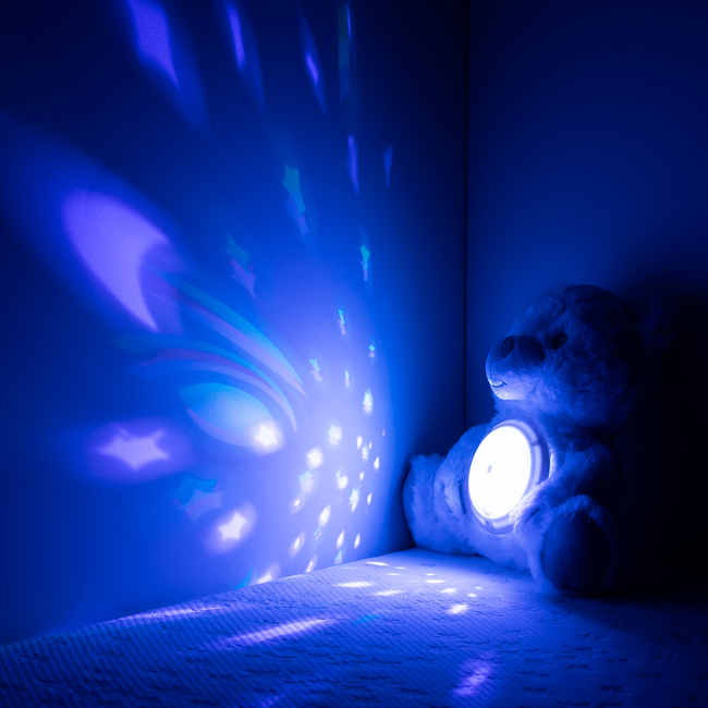 Chipolino Plush toy with projector and music "Bear" white PIL02507BEWH