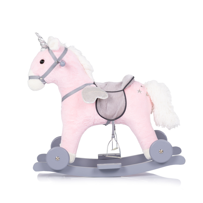 Chipolino Rocking horse with wheels pink RHWL02402PINK