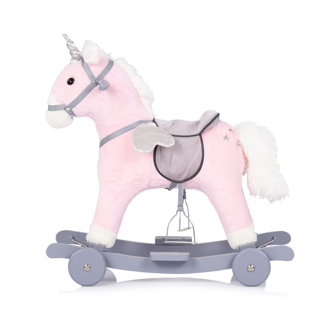 Chipolino Rocking horse with wheels pink RHWL02402PINK