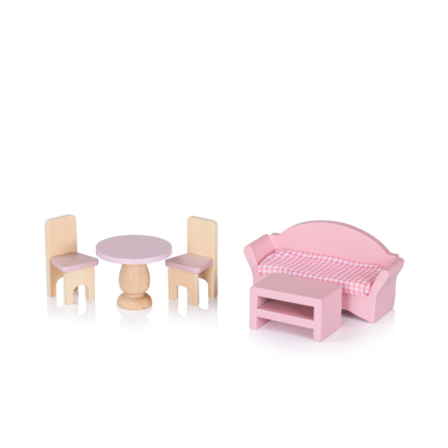 Chipolino Ξύλινο Κουκλόσπιτο με έπιπλα 13PCS DIWH02407627