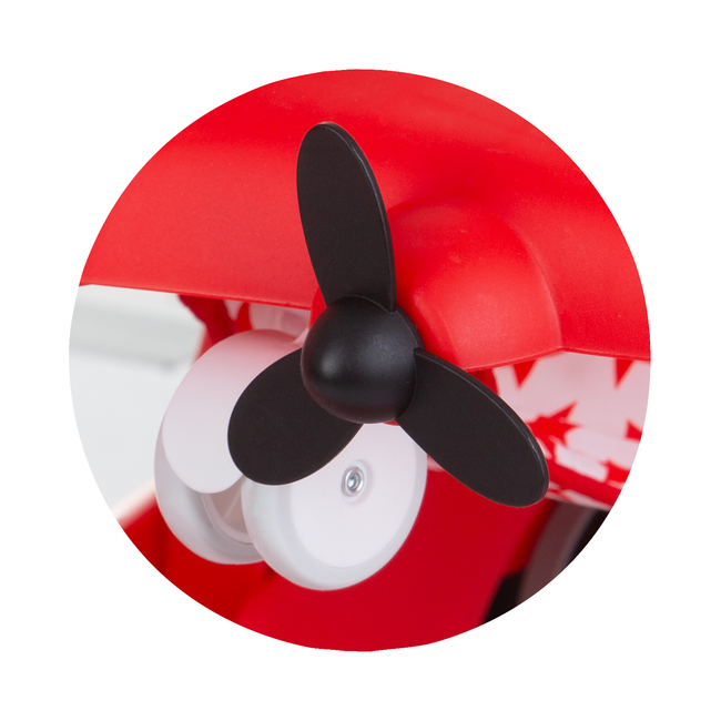 Chipolino Airplane 3 σε 1 Στράτα Μωρού & Περπατούρα Κόκκινο PRAP02401RE