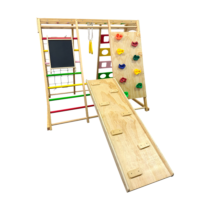 Chipolino Ξύλινο Πολυλειτουργικό Αναρριχητικό Παιχνίδι με Κούνια & Μαυροπίνακα (WTARSL02503)