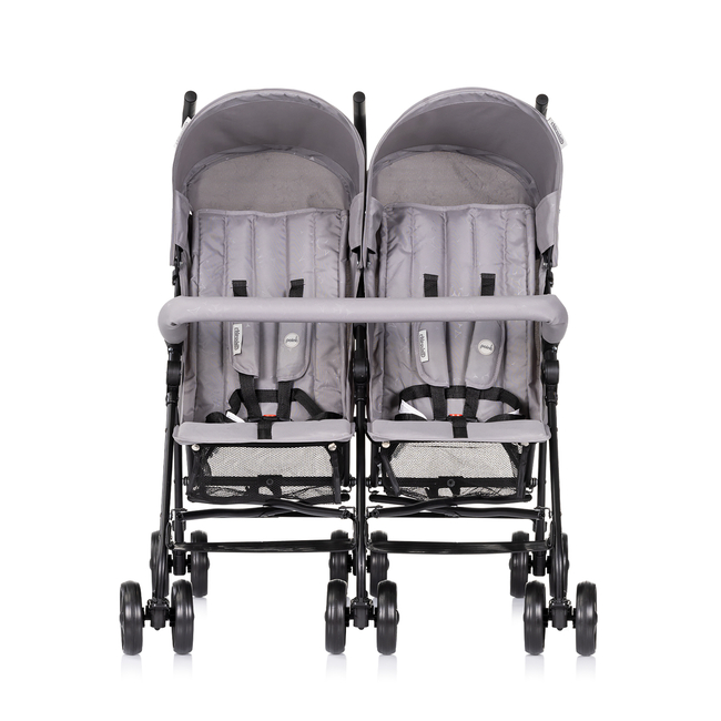 Chipolino Baby Stroller for 2 kids "Double Point" cloud KBDP02502CL