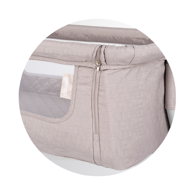 Chipolino Co-sleeping crib with drop side “Eleganza" tiramisu KOSEL0252TR