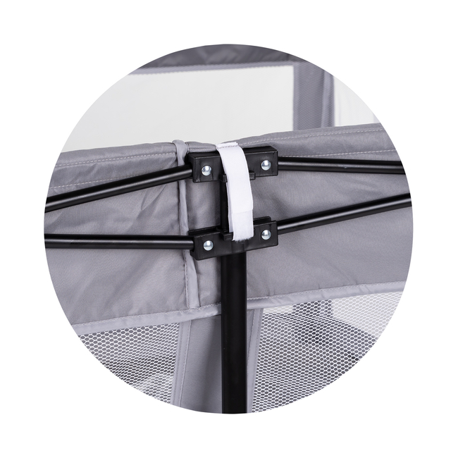 Chipolino Πτυσσόμενο Πάρκο Παιχνιδιού Easy 180×180 cm γκρι KOIEA0251GY