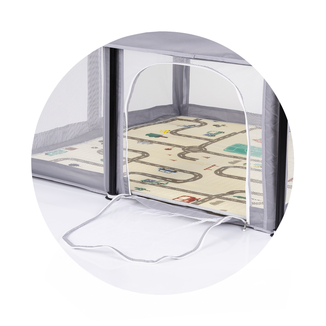 Chipolino Πτυσσόμενο Πάρκο Παιχνιδιού Easy 180×180 cm γκρι KOIEA0251GY