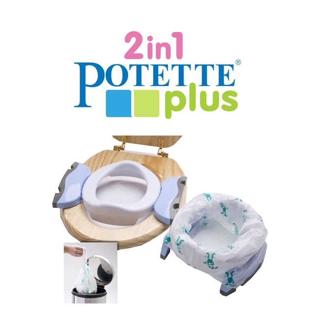 Potette Plus 2 in 1 φορητό γιογιό & Εκπαιδευτικό Κάθισμα Τουαλέτας Pastel Mint 56011