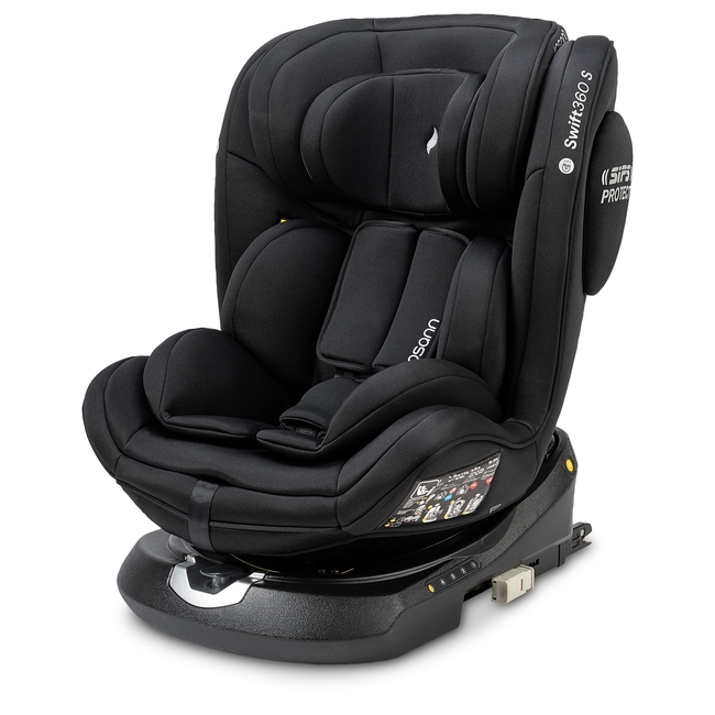 Osann Swift 360 S i-Size Child Seat 76-150cm 9-36kg All Black 102284243