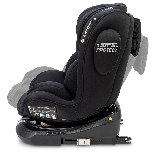 Osann Swift 360 S i-Size Child Seat 76-150cm 9-36kg All Black 102284243