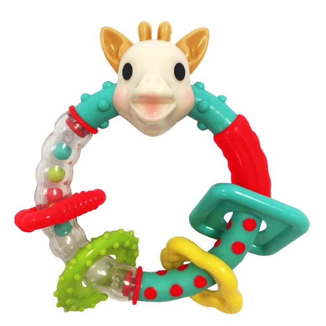 Sophie la girafe Multi Textured Rattle Natural Teether s010179
