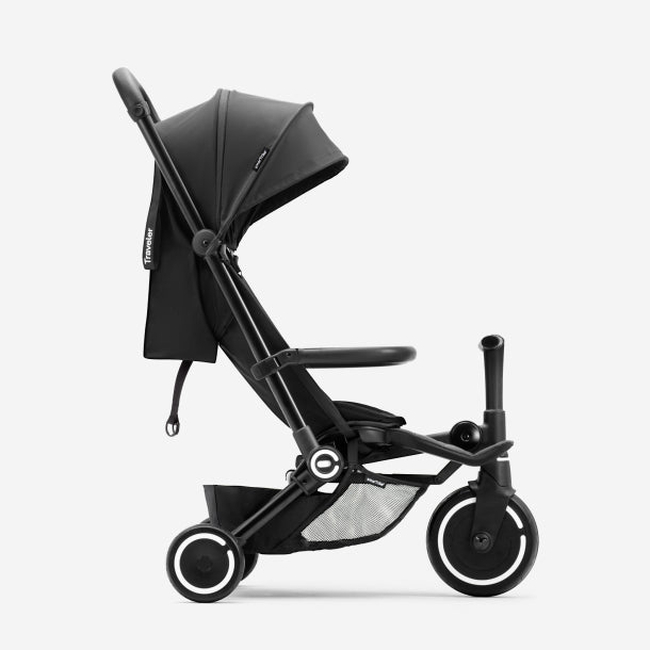 Smartrike Traveller 2 σε 1 Ελαφρύ Καρότσι Μετατρεπόμενο σε τρίκυκλο ποδήλατο 6-48 μηνών Onyx Black 5900800
