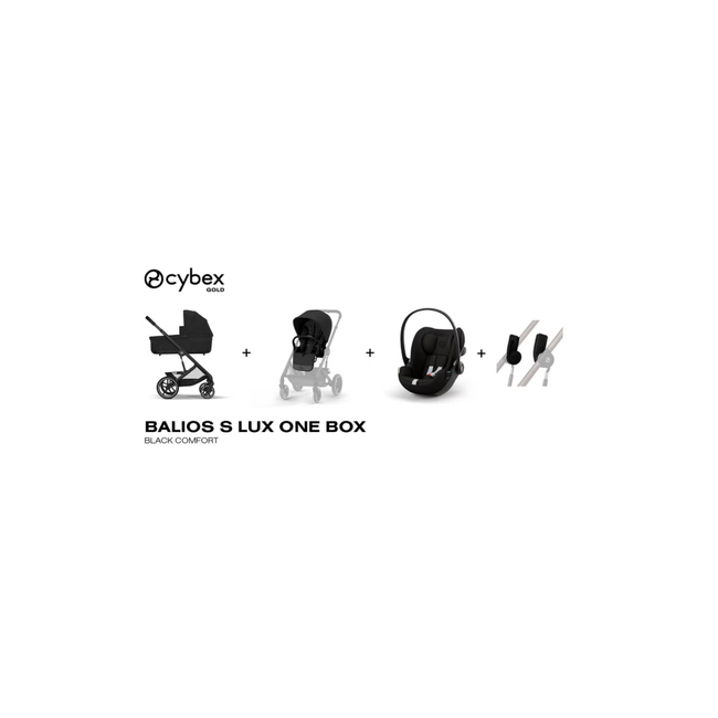 Cybex Balios S Lux 4 in 1 BLK One Box Πολυκαρότσι Black Comfort 524002517