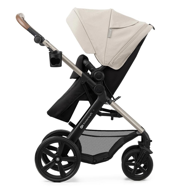 Kinderkraft MOOV2 3 in 1 Baby Travel Set 0 to 27kg Mink Moonlight Grey KSMOOV02GRYEV00