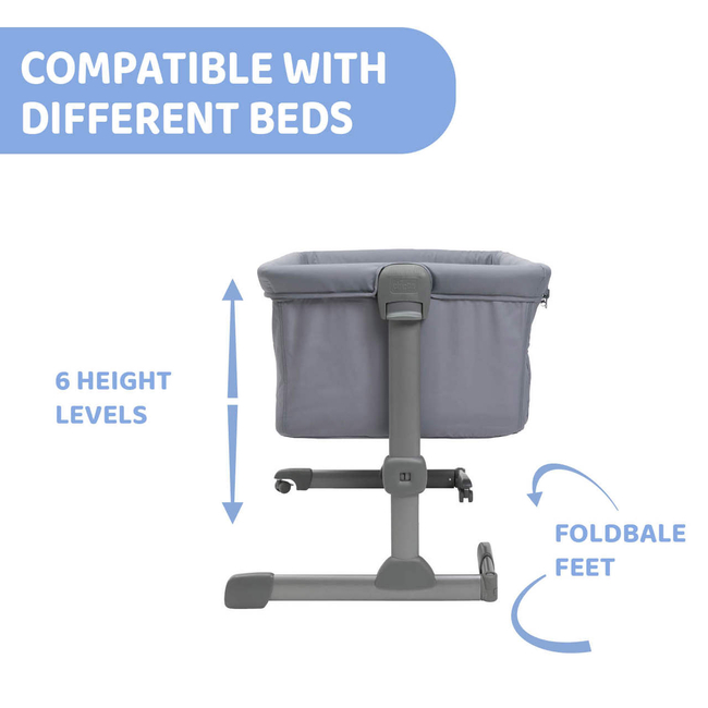 Chicco Next2Me Βρεφικό Λίκνο Stone Re Lux 67