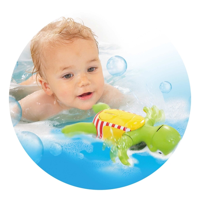 Tomy Toomies Βρεφικό Παιχνίδι Μπάνιου Χελώνα Κολυμπώ Και Τραγουδώ Για 12+ Μηνών