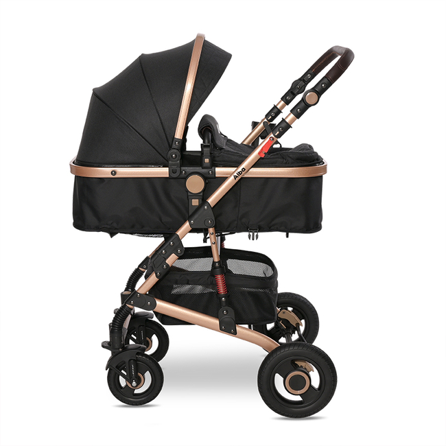 Lorelli Alba Premium Convertible Baby Stroller 0+m Black 10021422305