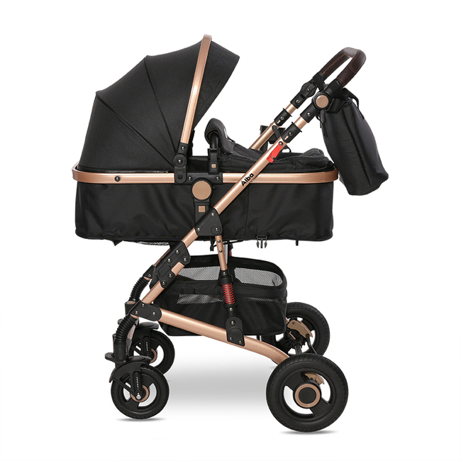 Lorelli Alba Premium Convertible Baby Stroller 0+m Black 10021422305